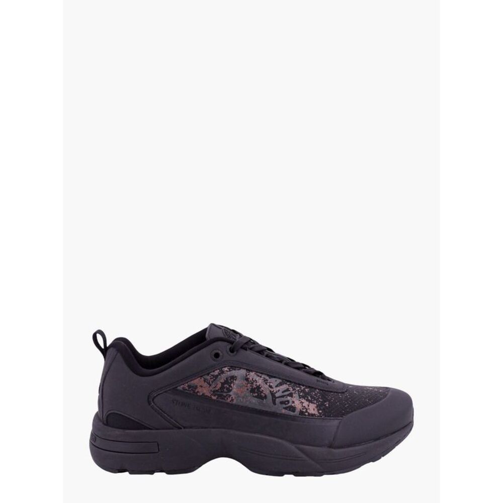 Stone Island Men Grime Man Black Sneakers